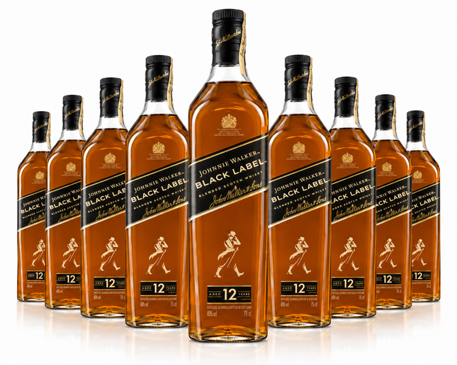 Johnnie Walker Black Label Scotch Whisky 12 ans - 1 à 21 000 F et Carton de 12 à 216 000 F