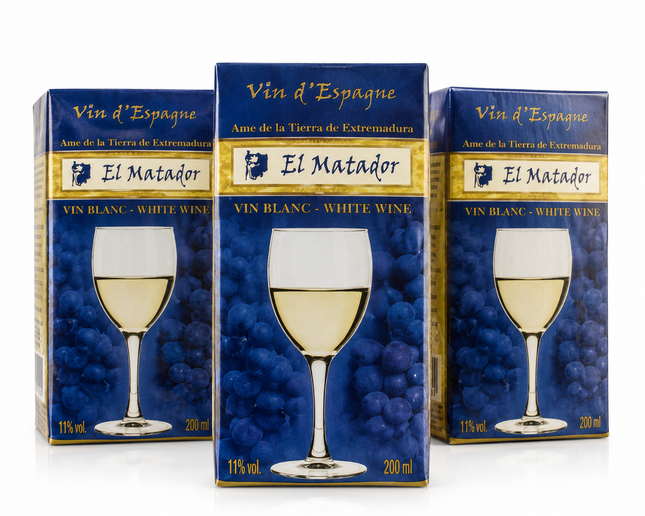 El Matador Blanc Vin Blanc - 1 Pack à 800 F et Carton de 24 à 6 400 F