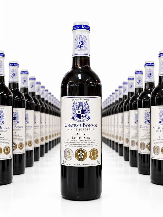 Château Bonsol Grande Cuvée Bordeaux 2019 - 1 à 3 700 F et Carton de 6 à 19 600 F