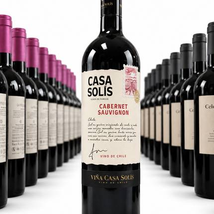 Casa Solís Cabernet Sauvignon - 1 à 2 700 F et Carton de 6 à 15 400 F