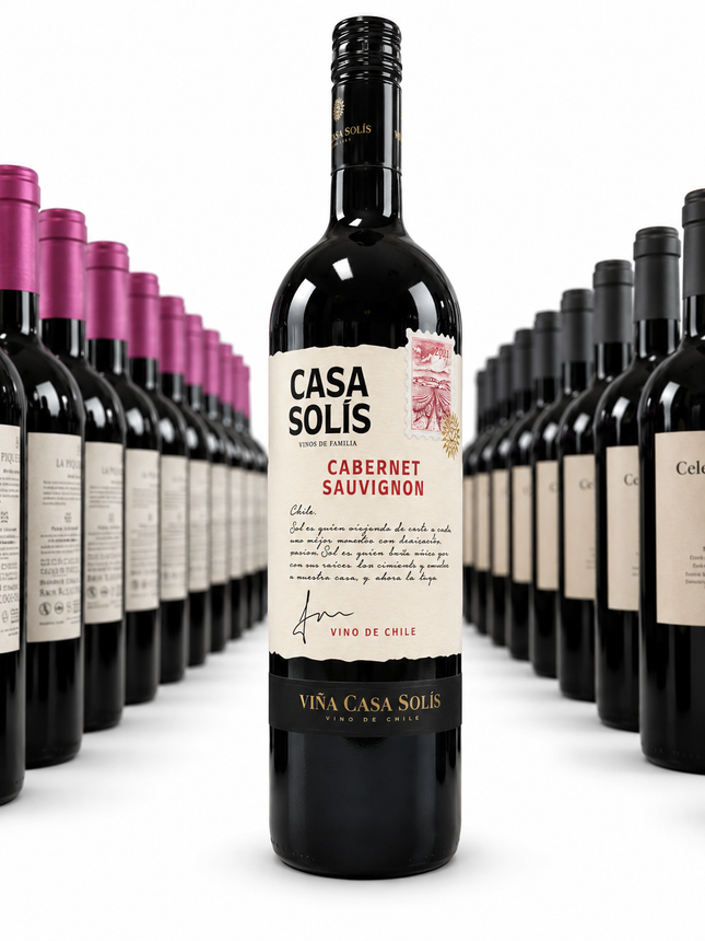 Casa Solís Cabernet Sauvignon - 1 à 2 700 F et Carton de 6 à 15 400 F