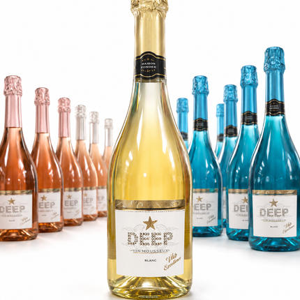 DEEP Vin Mousseux Blanc - 1 à 2 600 F et Carton de 6 à 14 000 F