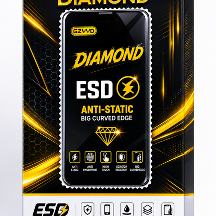 GZYYD Diamond ESD - Verre Trempé Anti-Statique Full Coverage