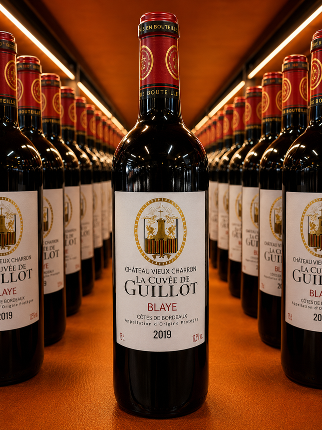 Château Vieux Charron La Cuvée de Guillot Blaye 2019 - 1 à 3 700 F et Carton de 6 à 19 600 F