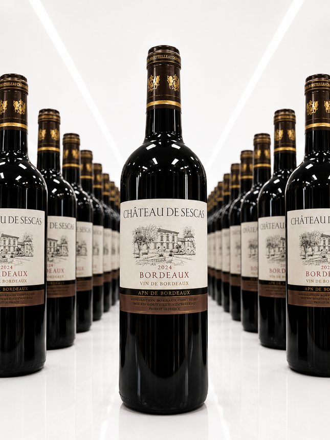 Château de Sescas Bordeaux 2024 - 1 à 3 100 F et Carton de 6 à 16 800 F