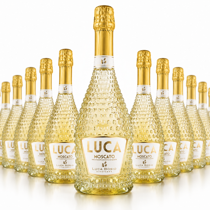 Luca Moscato Blanc Mousseux - 1 à 4 200 F et Carton de 6 à 21 800 F
