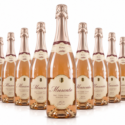 Muscator Rosé Cépage Muscat Vin Mousseux Doux - 1 à 2 500 F et Carton de 6 à 13 600 F