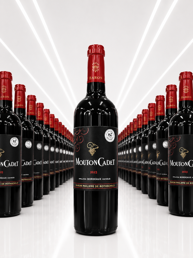 Mouton Cadet Rouge Bordeaux 2023 - 1 à 6 600 F et Carton de 6 à 34 000 F
