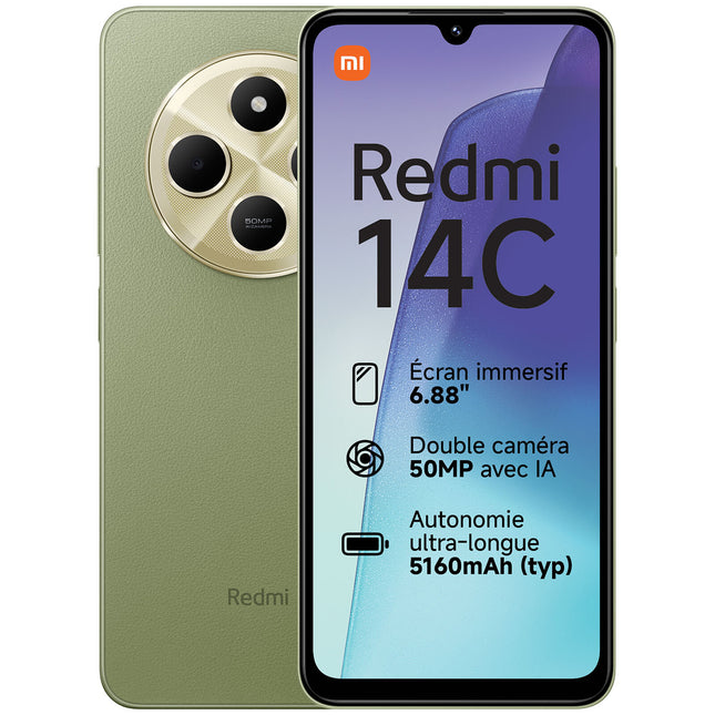 Xiaomi Redmi 14C 4Go/128Go – Smartphone 4G Abordable en Côte d'Ivoire