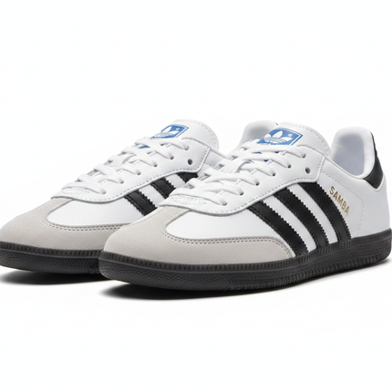 Adidas Samba OG Blanc Semelle Noire - Vue 3/4
