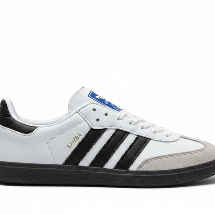 Adidas Samba OG Blanc Semelle Noire - Vue profil