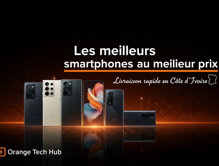 Affiche publicitaire smartphones