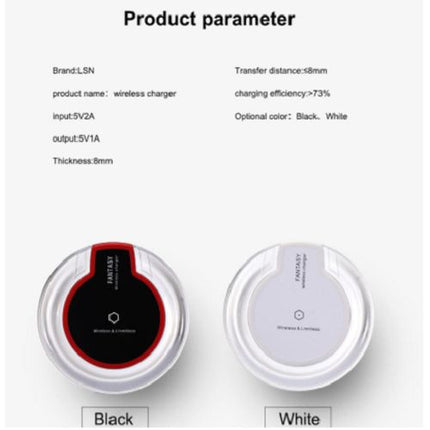 Chargeur Sans Fil Qi Fantasy - Compatible iPhone et Samsung