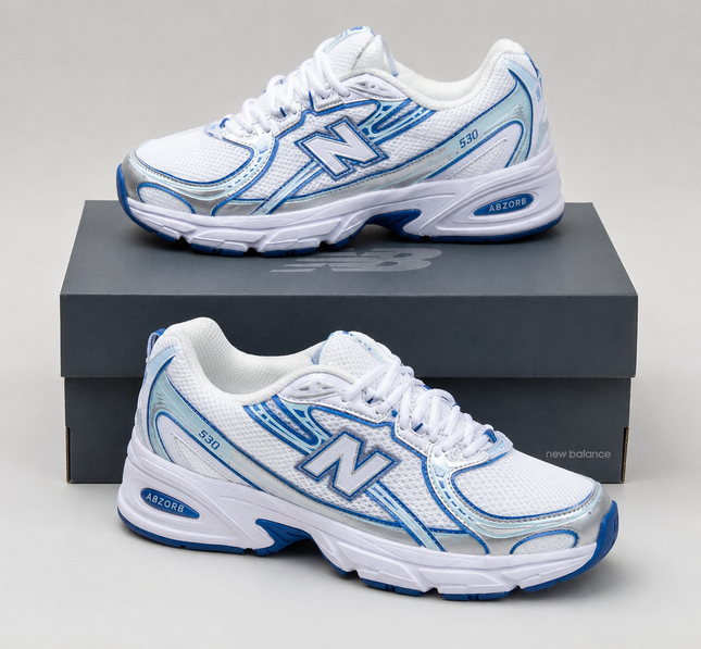 New Balance 530 – Blanc/Bleu