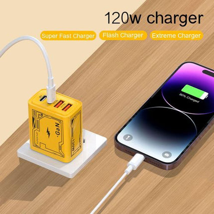 Chargeur GaN 120W 4 Ports - 1 à 2 000 F