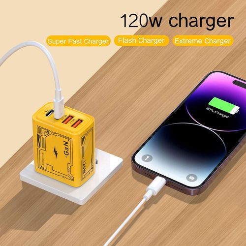 Chargeur GaN 120W 4 Ports - 1 à 2 000 F