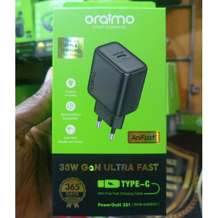 Oraimo PowerGaN 351 - Chargeur GaN 35W Ultra Fast USB-C