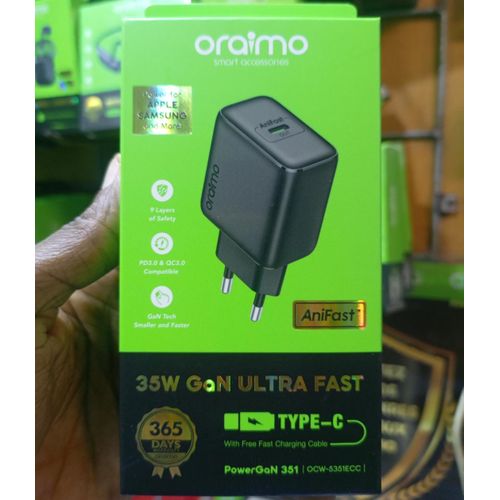 Oraimo PowerGaN 351 - Chargeur GaN 35W Ultra Fast USB-C