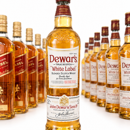 Dewar's White Label Scotch Whisky - 1 à 9 000 F et Carton de 12 à 91 000 F