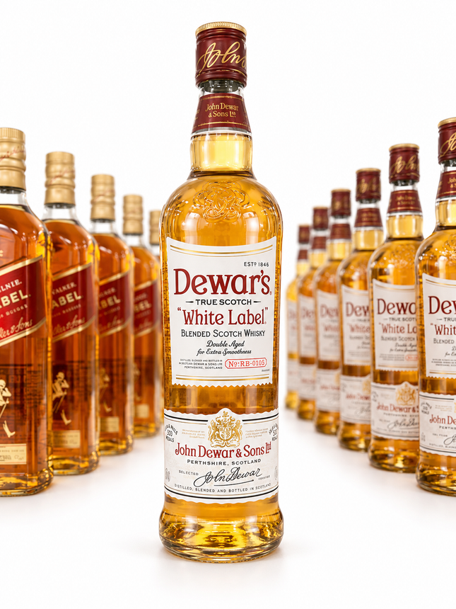 Dewar's White Label Scotch Whisky - 1 à 9 000 F et Carton de 12 à 91 000 F