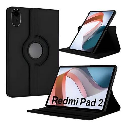 Étui Rotatif 360° Xiaomi Redmi Pad 2 11.6" - Cuir PU Noir