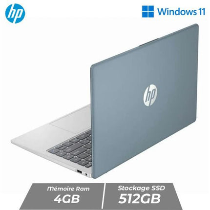 Laptop HP 14" - 4 Go RAM - 512 Go SSD - Windows 11