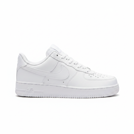 Nike Air Force 1 Low Triple White – Vue profil logo
