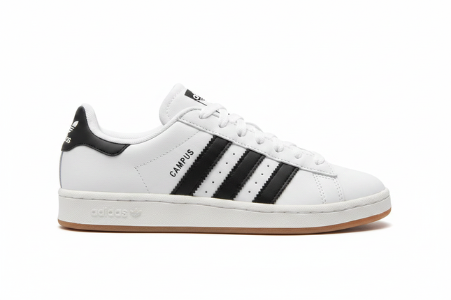 Adidas Campus blanc vue profil latéral