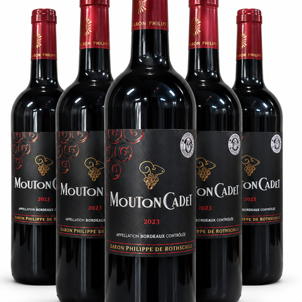 Mouton Cadet Rouge Bordeaux 2023 - 1 à 6 600 F et Carton de 6 à 34 000 F