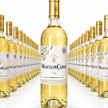 Mouton Cadet Blanc Bordeaux 2024 - 1 à 6 600 F et Carton de 6 à 34 000 F