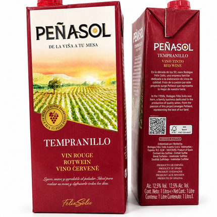 Peñasol Rouge Tempranillo - 1 à 1 300 F et Carton de 12 à 14 000 F