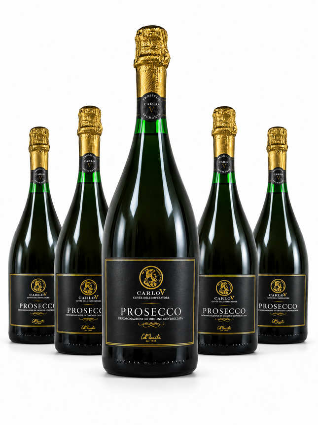 Carlo V Prosecco - 1 à 5 200 F et Carton de 6 à 27 000 F