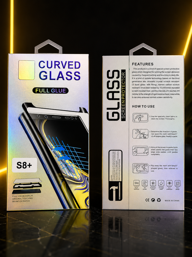 Curved Glass Full Glue - Verre Trempé Samsung S8+