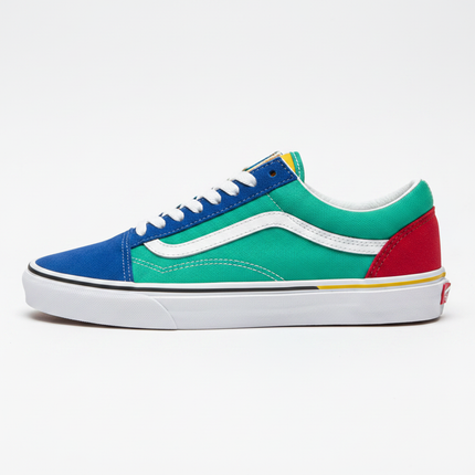 Vans Old Skool Multicolore - Vue Profil avec Lacets