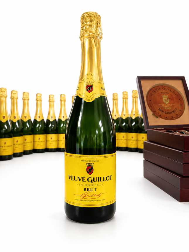 Veuve Guillot Vin Mousseux Brut - 1 à 3 700 F et Carton de 6 à 19 600 F