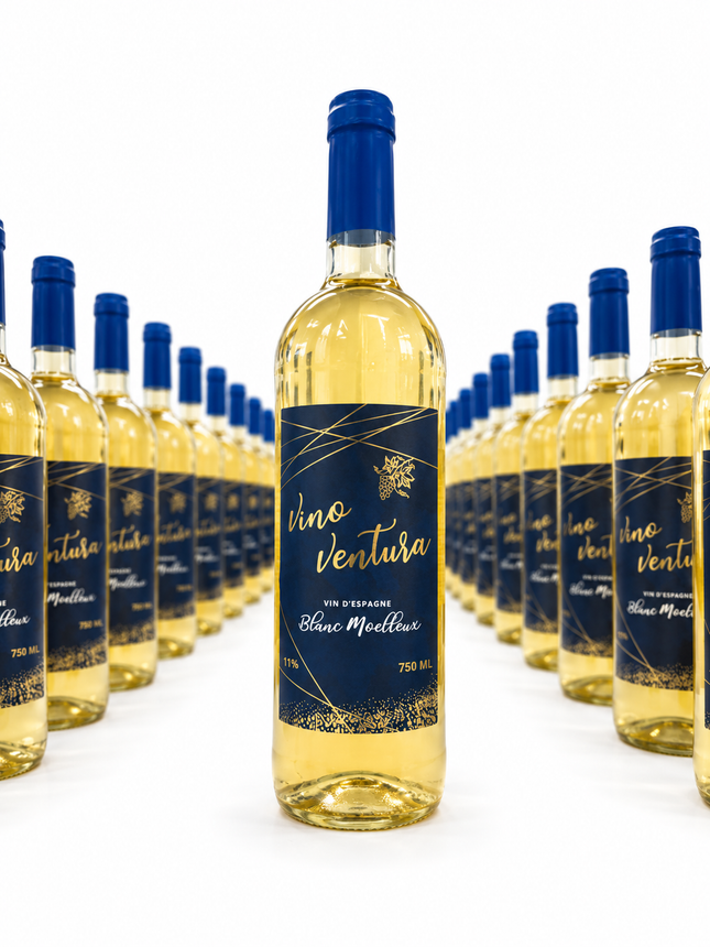 Vino Ventura Blanc Moelleux - 1 à 1 800 F et Carton de 6 à 9 700 F
